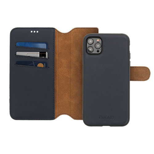 Minim Minim 2 in 1 Wallet Case - Dark Blue, Apple iPhone 12 Pro Max