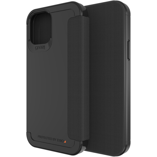 Gear4 Wembley Flip - Black, Apple iPhone 12 / 12 Pro