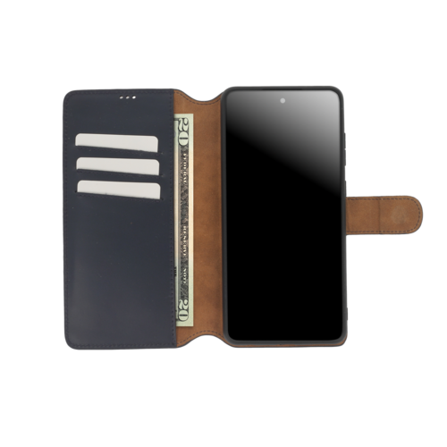 Minim Minim 2 in 1 Wallet Case - Dark Blue, Samsung Galaxy A42 5G