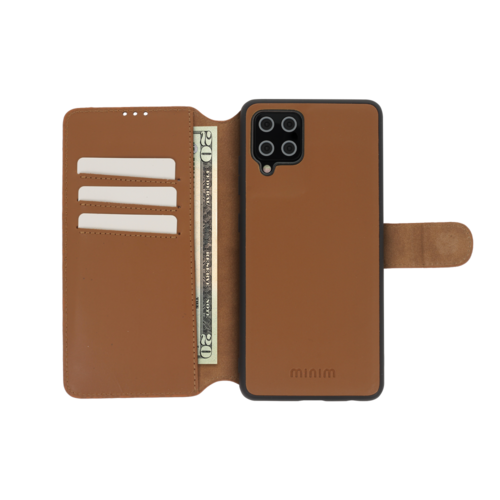 Minim Minim 2 in 1 Wallet Case - Light Brown, Samsung Galaxy A42 5G