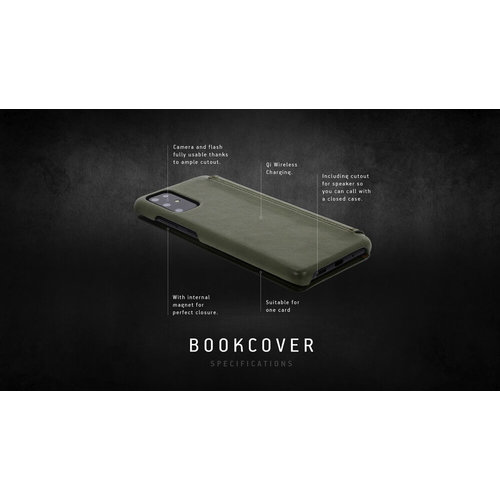 Minim Minim Book Case - Olive Green, Samsung Galaxy A52/A52 5G/A52s 5G