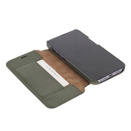 Minim Minim Book Case - Dark Olive, Apple iPhone 13