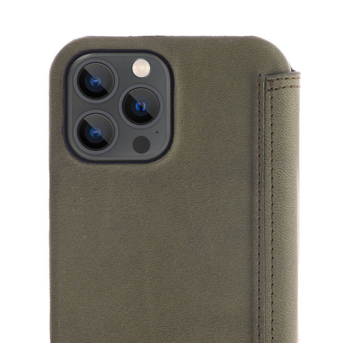 Minim Minim Book Case - Dark Olive, Apple iPhone 13 Pro Max