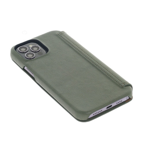 Minim Minim Book Case - Dark Olive, Apple iPhone 13 Pro Max