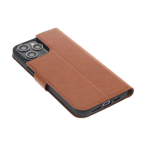 Promiz Wallet Case - Brown, Apple iPhone 13 Pro Max