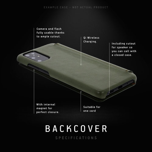 Minim Book Case - Black, Apple iPhone 7/8/SE (2020)