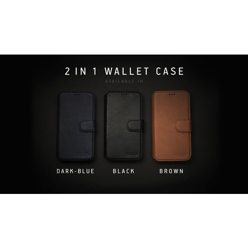 Minim 2 in 1 Wallet Case - Black, Apple iPhone XR