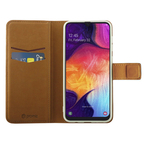 Promiz Wallet Case - Brown, Samsung Galaxy A30s / A50