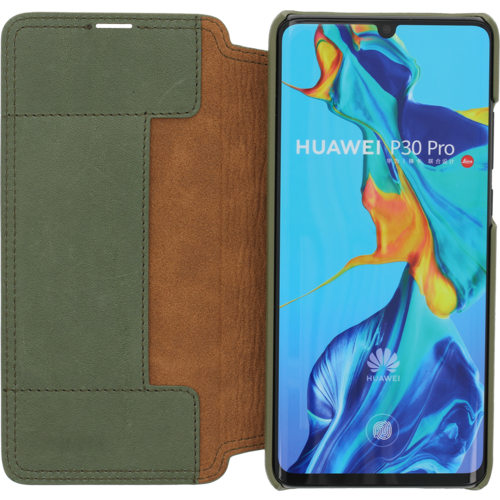 Minim Minim Book Case - Olive Green, Huawei P30 Pro