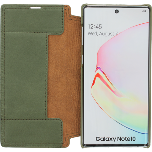 Minim Minim Book Case - Olive Green, Samsung Galaxy Note 10