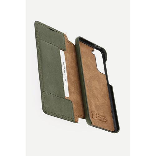 Minim Minim Book Case - Olive Green, Samsung Galaxy S21 Plus