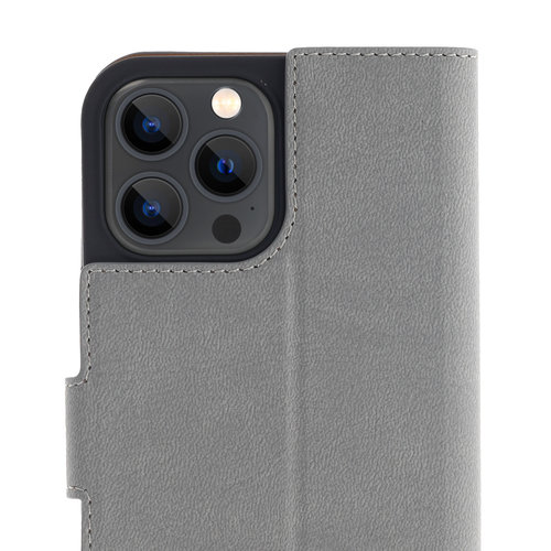 Promiz Wallet Case - Light Grey, Apple iPhone 13 Pro Max
