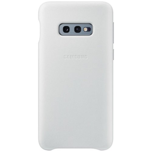 Samsung Accessoires Leather Cover - White, Samsung Galaxy S10E