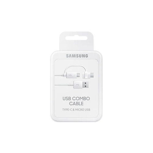 Samsung Accessoires Samsung Combo Cable (Type-C & Micro USB) - White (retail packaging)