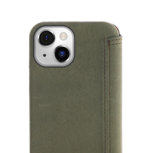 Minim Minim Book Case - Olive Green, Apple iPhone 14