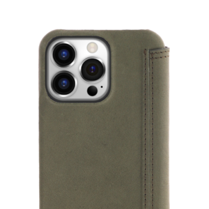 Minim Minim Book Case - Olive Green, Apple iPhone 14 Pro