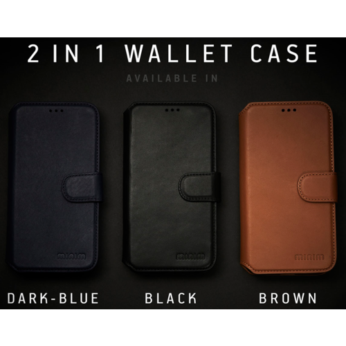 Minim 2 in 1 Wallet Case - Black, Samsung Galaxy S23