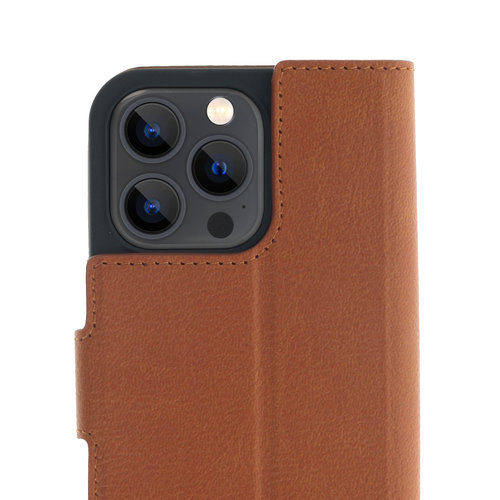 Promiz Wallet Case - Brown, Apple iPhone 14 Pro Max