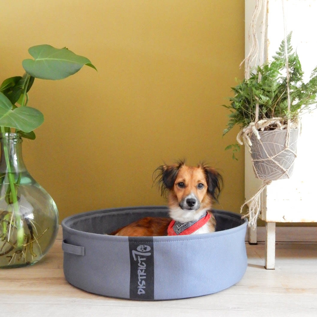LOUNGE - Cosy and Comfortable Dog Bed  - Available in three sizes - Merengue, Dark Grey and Denim Blue-2