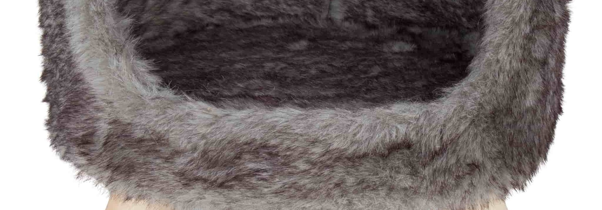 NORDIC - Scandinavische Kattenmand - 40 x 40 x 35 cm - Merengue, Mocca en Zilver