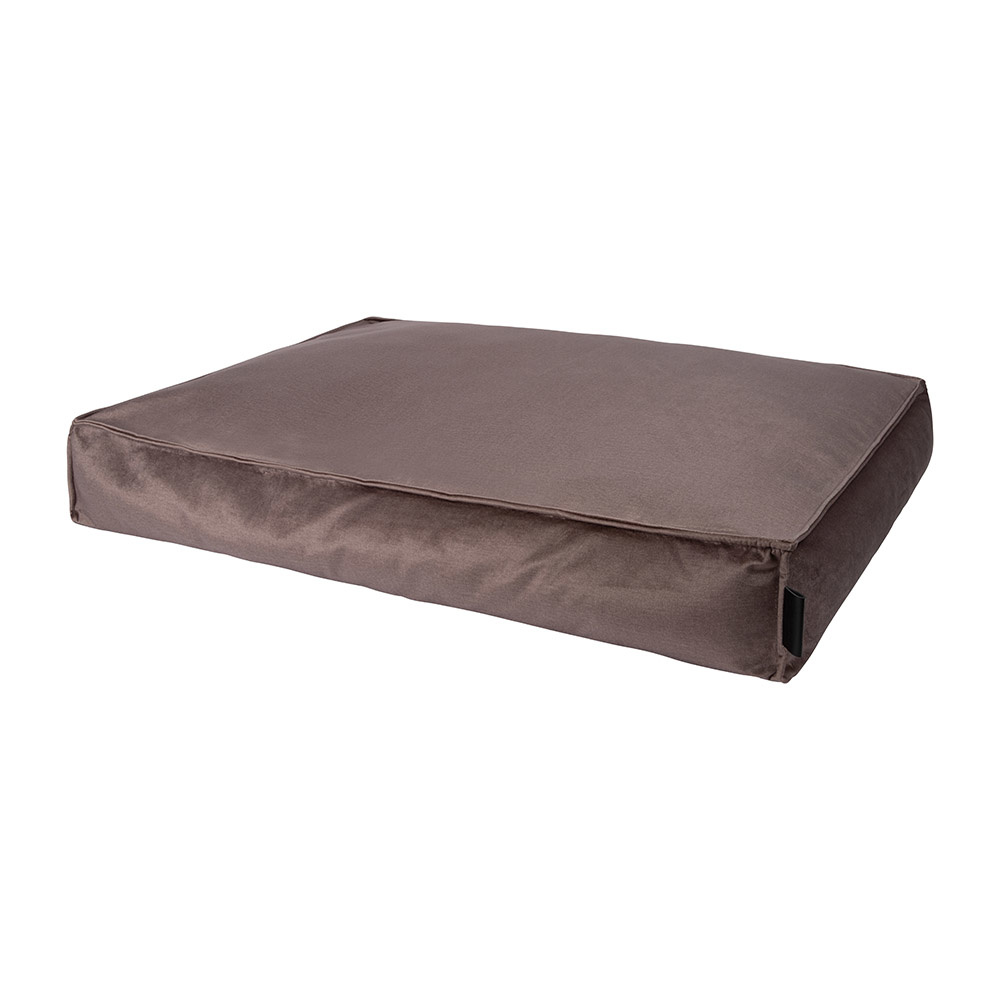 SHIMMER - Luxurious and glamorous dog pillow - One Size - Dark Grey, Taupe and Ochre-1