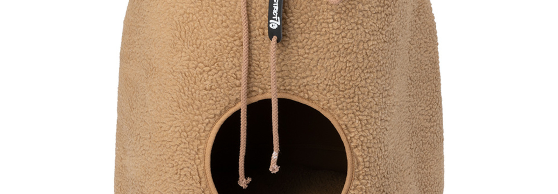 CASA Teddy - Trendy Kattenhuis - Stijlvolle Kattenmand - 45 x 45 x 60 cm - Donkergrijs, Mocca en Cream