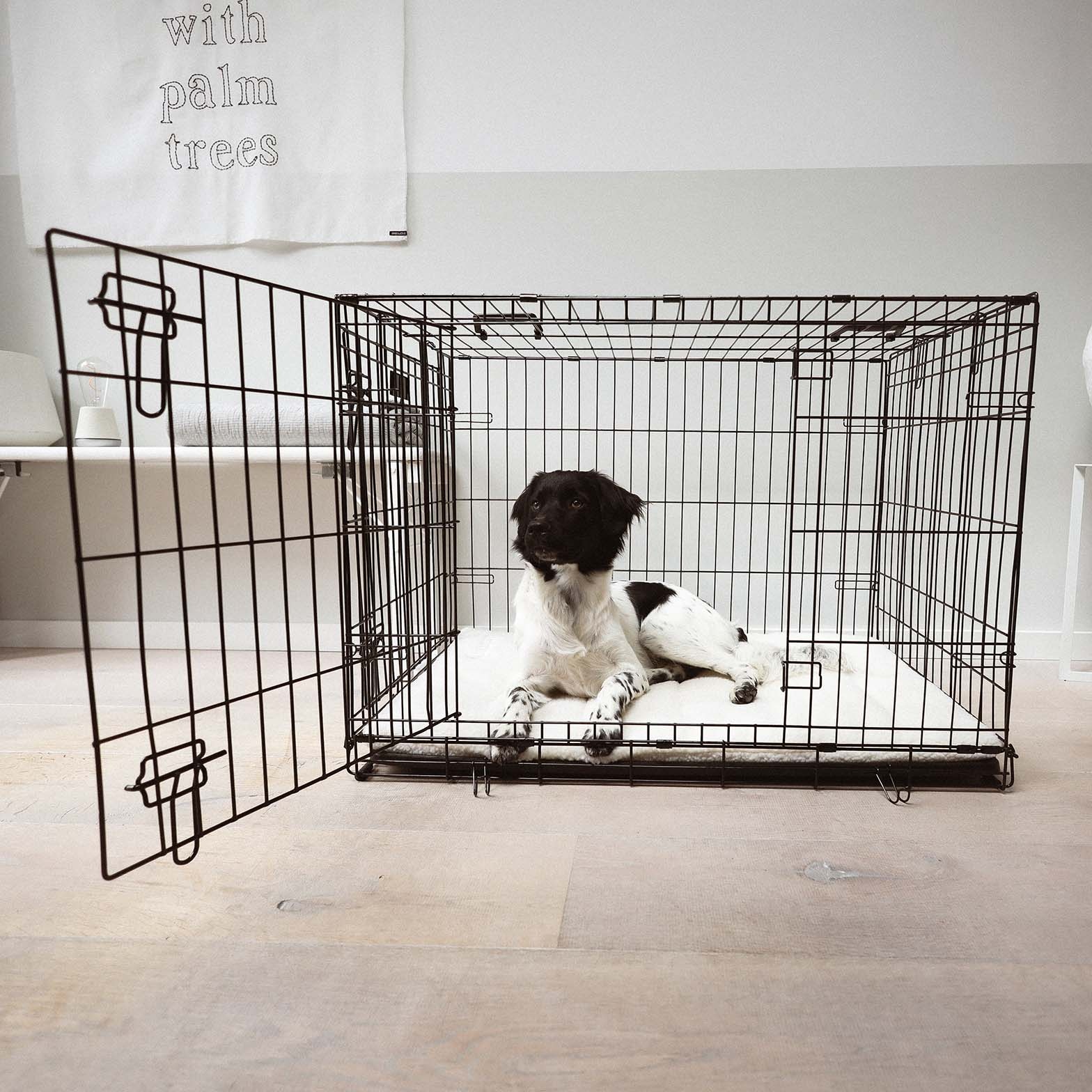 SHERPA - Comfortable and Stylish Crate Mat - Available in 5 sizes - Dark Grey, Merengue and Mocca-2