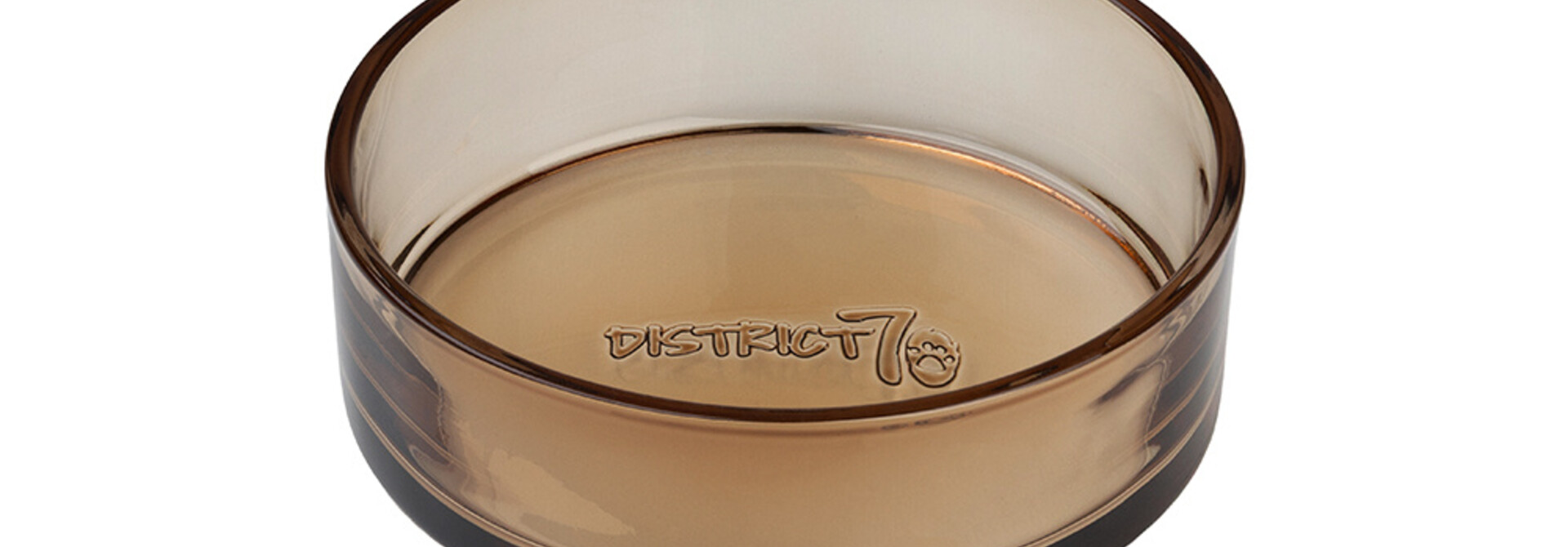 DAWN - Glazen voerbak - One Size - Zwart en Champagne