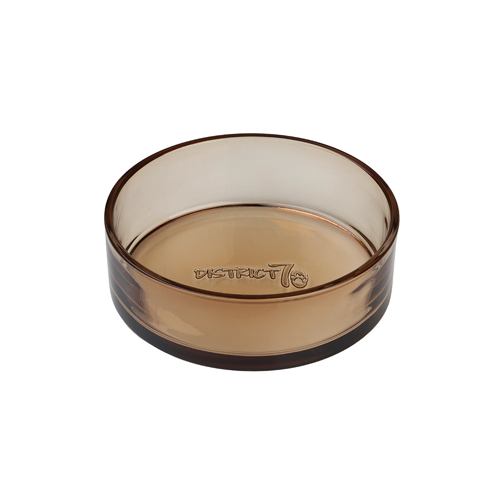 DAWN - Glazen voerbak - One Size - Zwart en Champagne-1