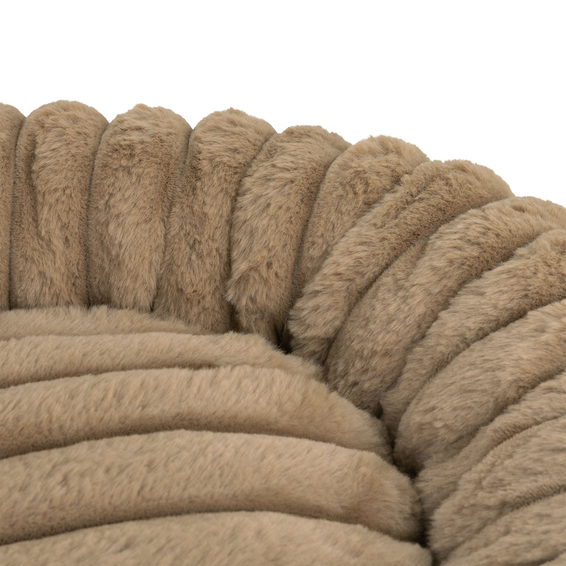 RIBBA - Zachte ribbel kattenmand - Verkrijgbaar in kleuren Bruin, Greige en Grijs-6