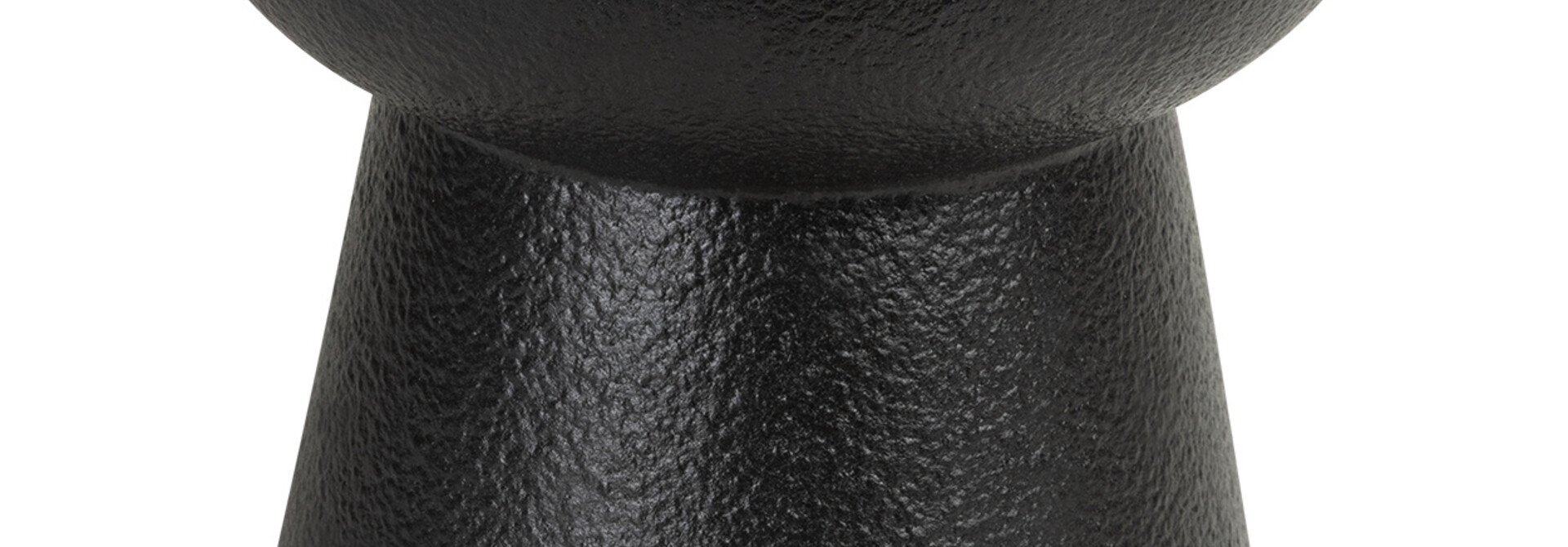 WABI SABI - Keramische kattenvoerbak - One Size - Zwart en Merengue