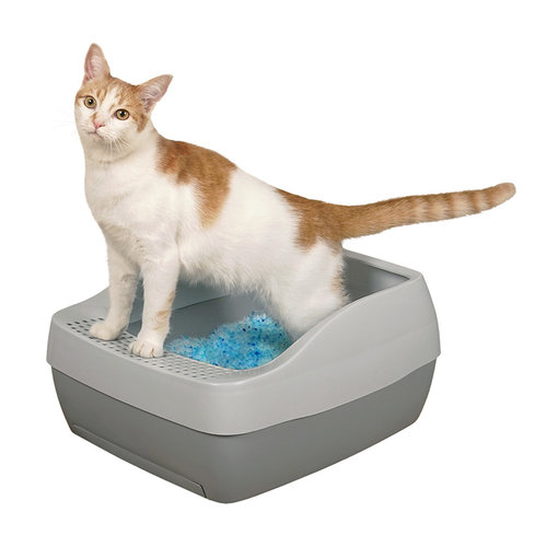 PetSafe® PetSafe® Deluxe Katzentoilette mit Kristall- Katzenstreu