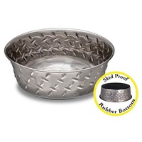 Loving Pets Loving Pets Diamond Plate Bowl with anti-skid bottom