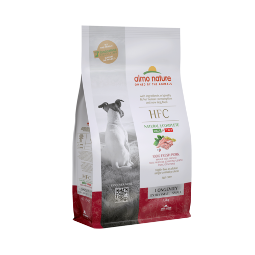 Almo Nature Almo Nature Hond HFC Dry Food for Small Breed Dogs - Longevity - XS/S