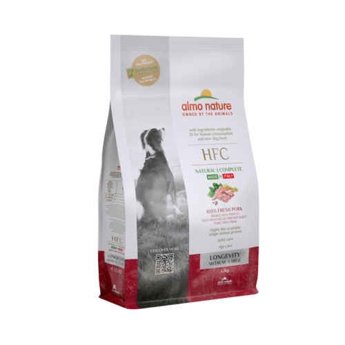 Almo Nature Almo Nature Hond HFC Dry Food for Medium  &  Large Breed Dogs - Longevity - M/L