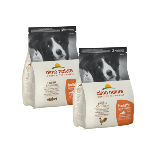 Almo Nature Almo Nature Hond Holistic Dry Food for Medium  &  Large Breed Dogs - Maintenance - M/L