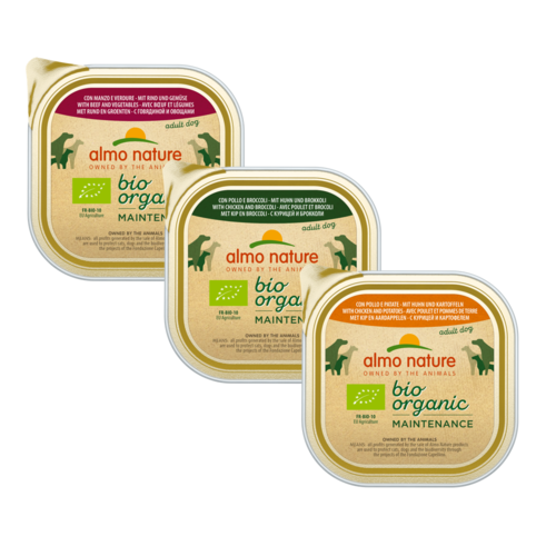 Almo Nature Almo Nature Dog Bio Organic Wet Food - Maintenance - 9 x 300g