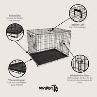 District 70 District 70 SHERPA Crate Divider - Dark Grey - S