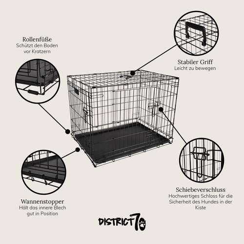 District 70 District 70 SHERPA Crate Divider - Dark Grey - S