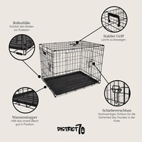 District 70 District 70 SHERPA Crate -stilvolle Hundeboxhülle