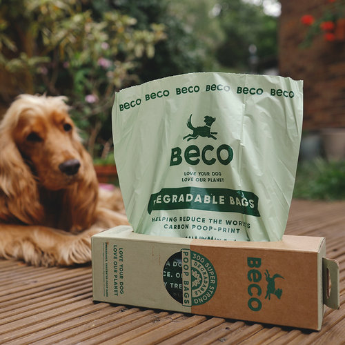 Beco Beco Poop Bags Recycled - Unscented - Single Roll Dispenser (300)