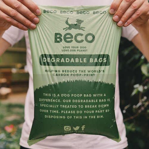 Beco Beco Poop Bags Recycled - Unscented - Single Roll Dispenser (300)