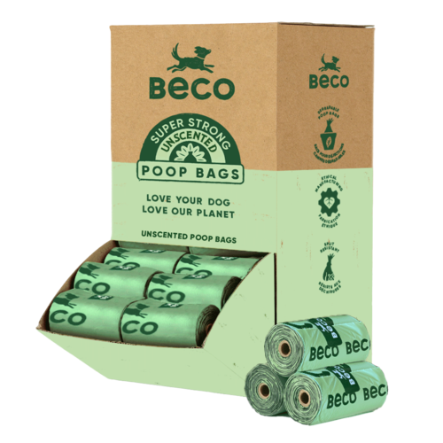 Beco Beco Poop Bags Recycled - Unscented - Counter Display (64x15)