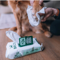 Beco Beco Bamboo Dog Wipes, unparfümiert, 80 Pack