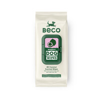 Beco Beco Bamboo Dog Wipes, Coconut Scented, 80 Pack