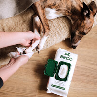 Beco Beco Bamboo Dog Wipes, Coconut Scented, 80 Pack