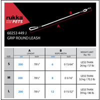 RukkaPets GRIP ROUND LEASH- Hundeleine RukkaPets RukkaPets GRIP ROUND LEASH- Hundeleine