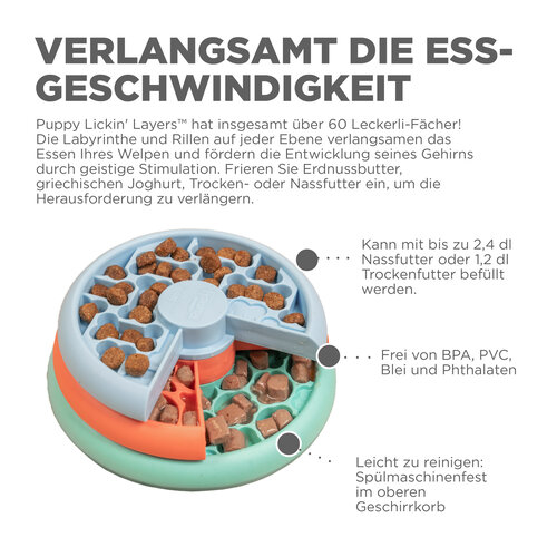 Outward Hound Outward Hound - Lickin' Layers Puppy - Puzzlespiel & Futternapf - Welpen