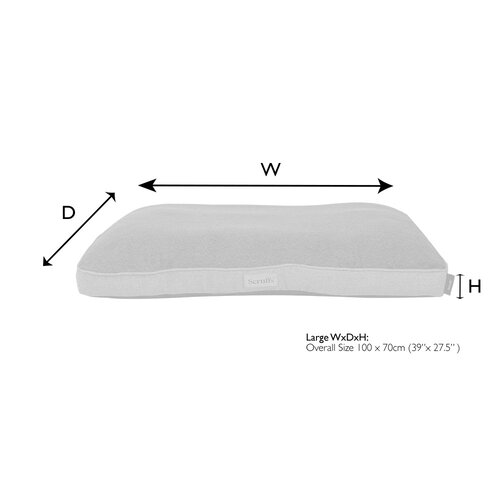Scruffs® Scruffs - Harvard Memory Foam Orthopaedic Box Bed - XL - Graphite Grey