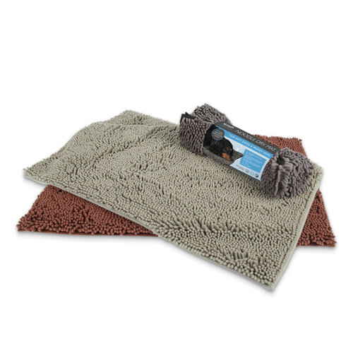 Scruffs® Display  Noodle Dry Mat (8x Chocolate, 8x Sage Green, 16x Grey) - (32st)